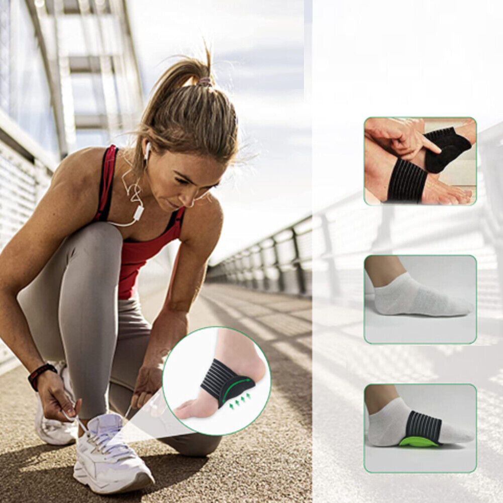 US 2-4Pairs Brace Plantar Fasciitis Sleeve Pain Relief Sore Flat Feet Heel Spurs