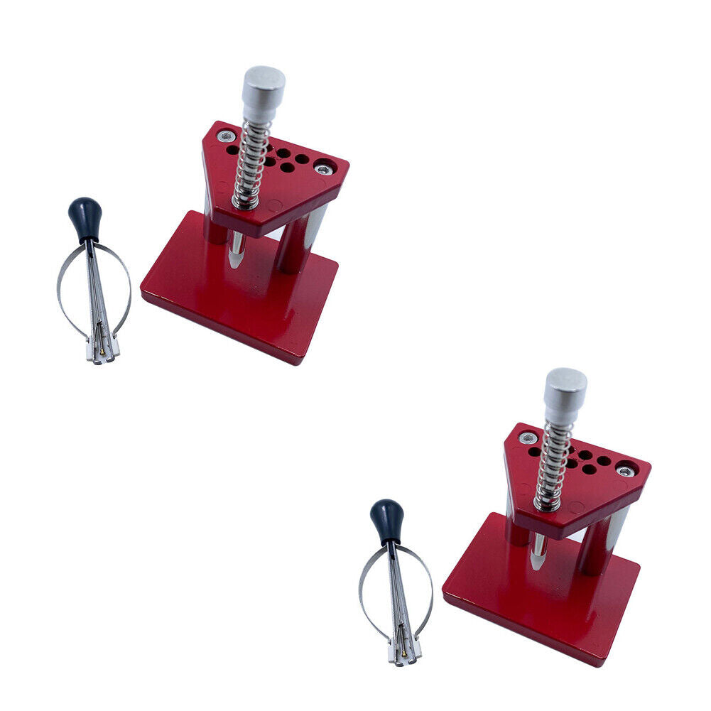 US 1-2 Set Watchmaker Hand Presser Lifter Puller Plunger Remover Repair Tools