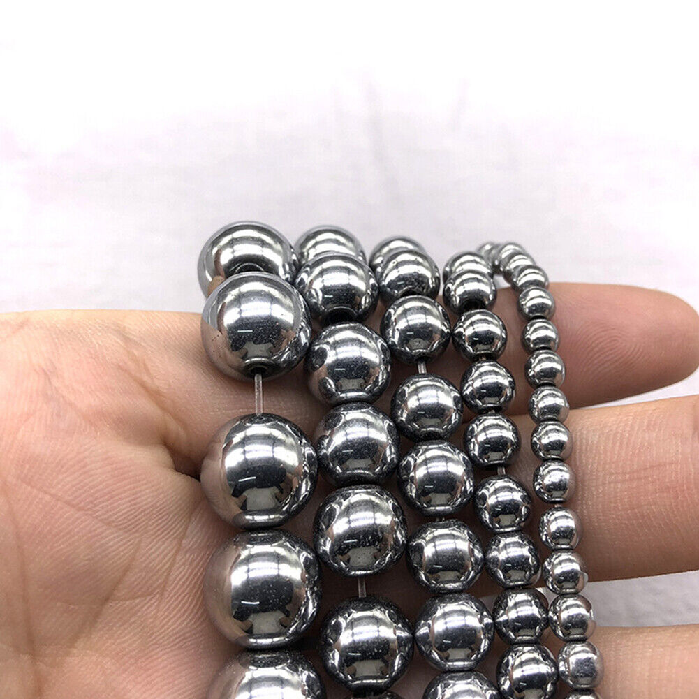 US 6/8/10MM Grade AAA Gemstone Round Loose Beads Terahertz Beads Synthetic DIY