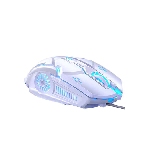 US 1-2 Pcs Wireless Mouse Gaming Rechargeable Cordless 7 Color LED Backlit PC