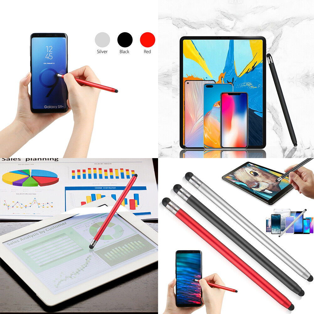 US 4-8 Pc Stylus Pens Touch Screen Sensitivity Precision 2 in 1 Touch Capacitive