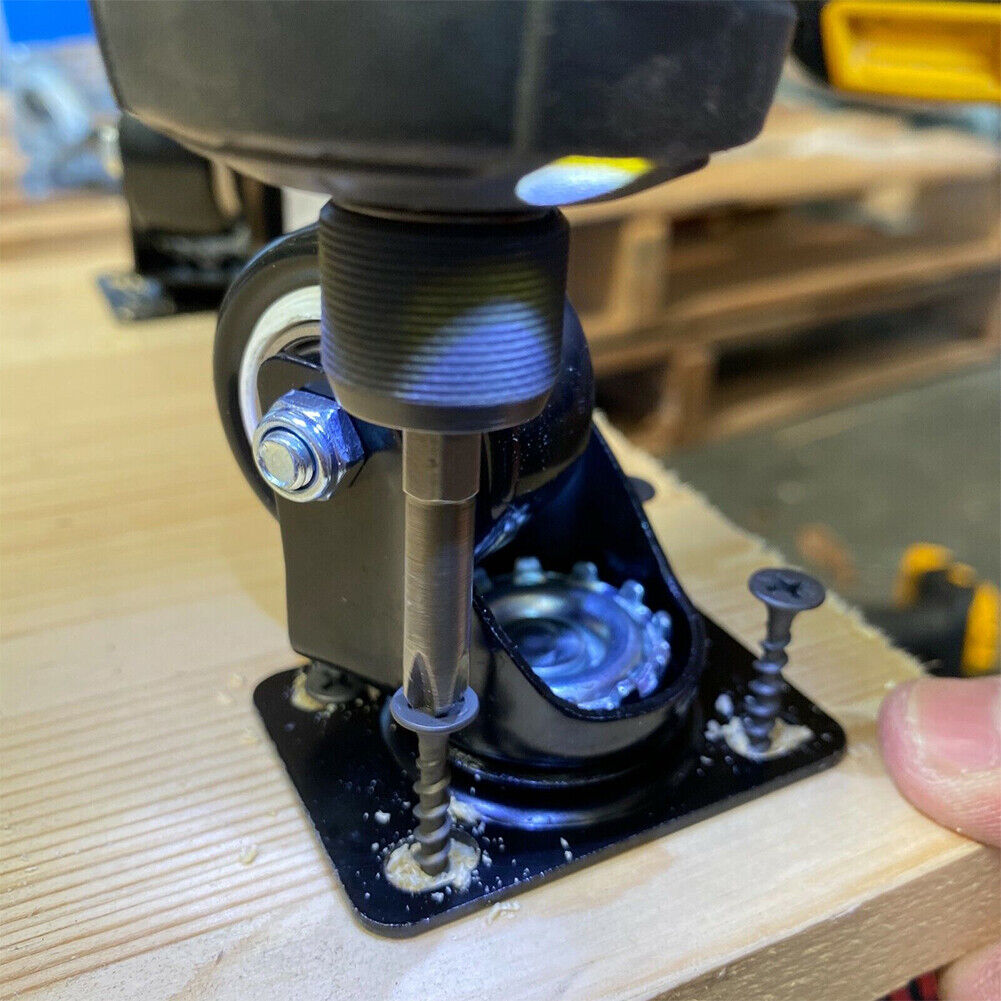 US 4-8Pc Heavy Duty Swivel Casters with Lock Brakes 2" Polyurethane Wheels