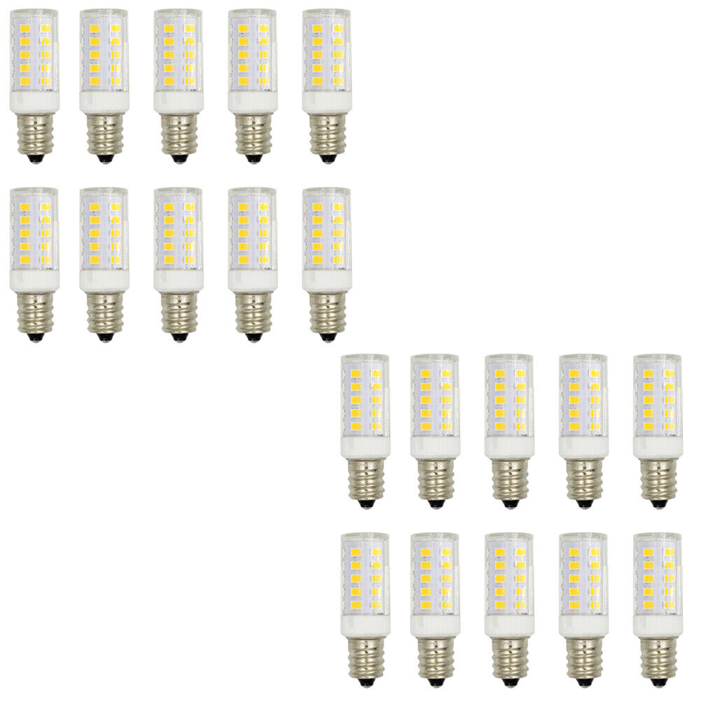 US 10-20 Pack LED Corn Bulb Ceiling Fan Lights Candelabra Daylight Ceramics Lamp