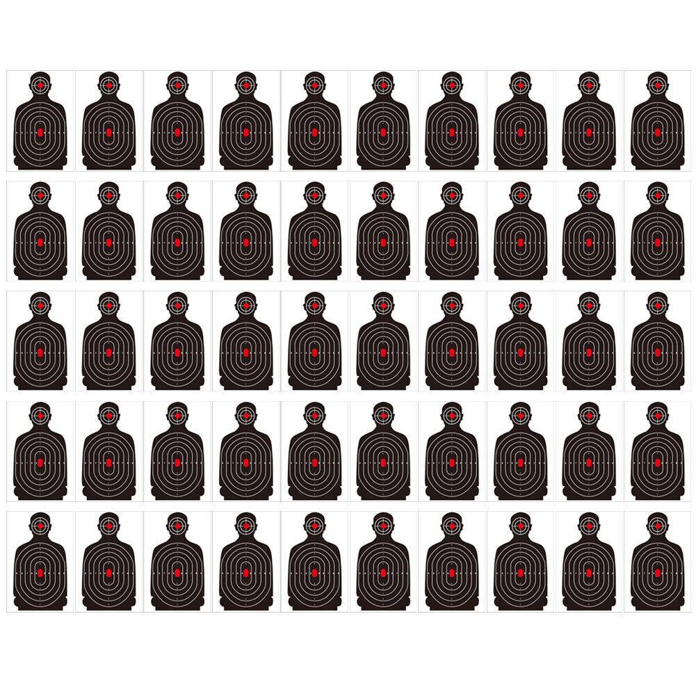 US 50 Pc 12x18'' Shooting Target, Targets for Pistol Shooting Targets for Range