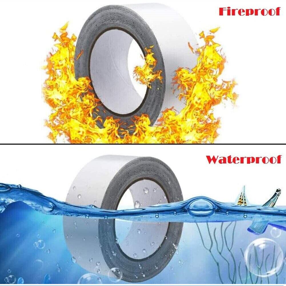 US 1-2 Aluminum Foil Tape 2In*55Yd Insulation Adhesive Heat Resistant Waterproof