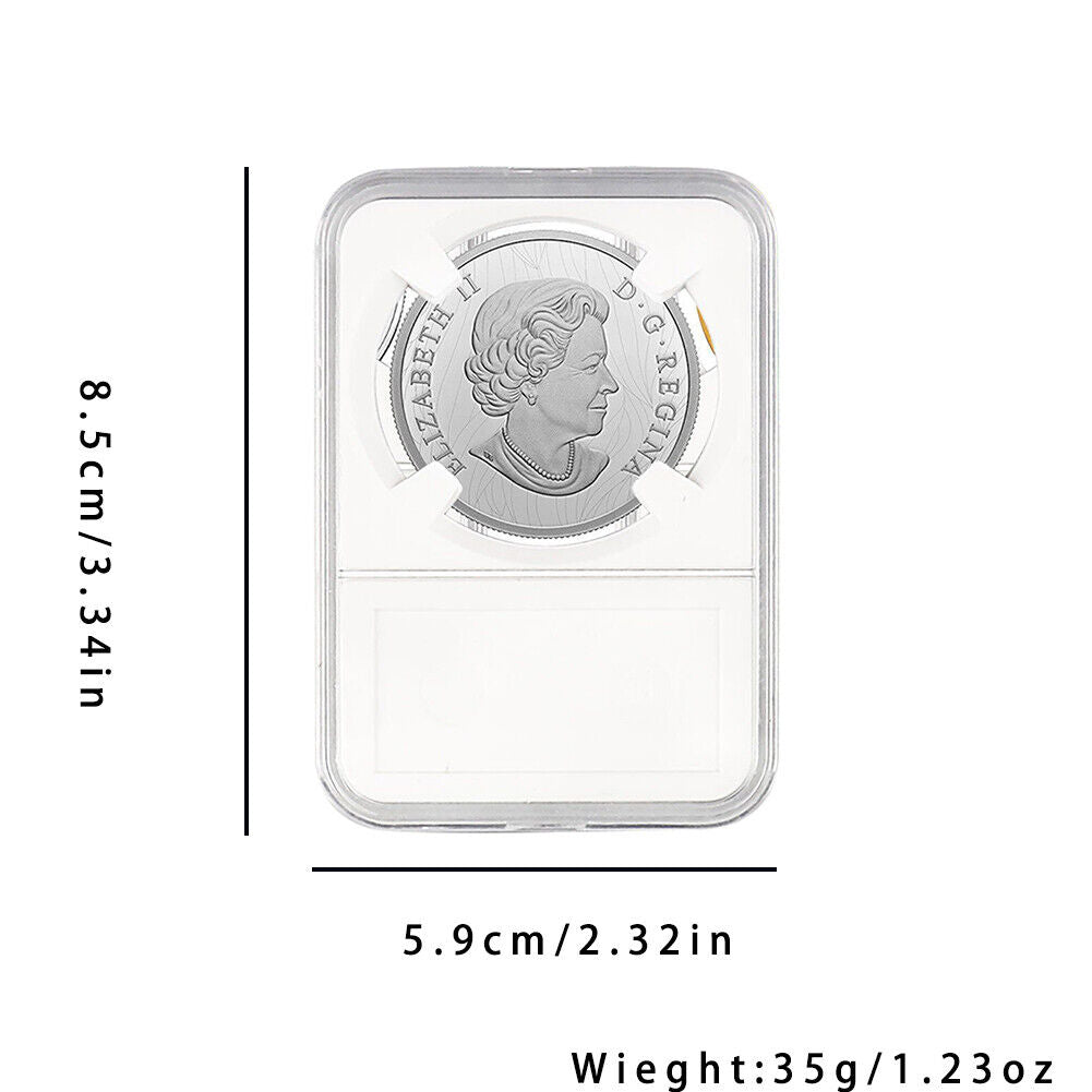 US 20-40 Pcs Coin Slab Display Holder Storage 40mm for AMERICAN SILVER EAGLE 1oz
