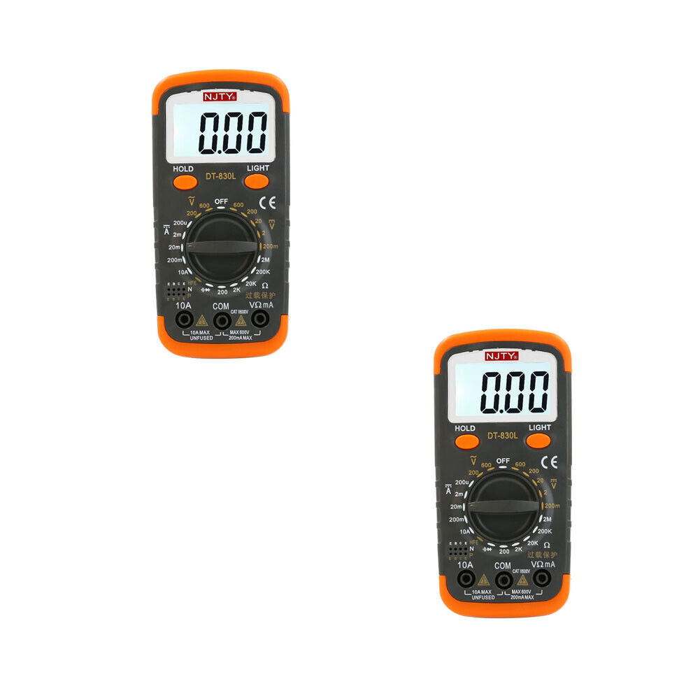 US 1-2 Pack Digital Capacitance Meter Capacitor Pro Tester LCD Backlight Display