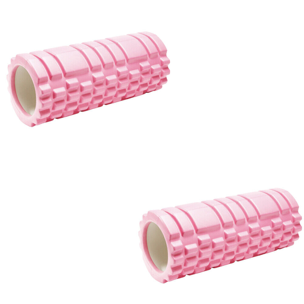 US 1-2 Pack High Density Hollow EVA Foam Roller Muscle Massage Recovery 13x5.5"