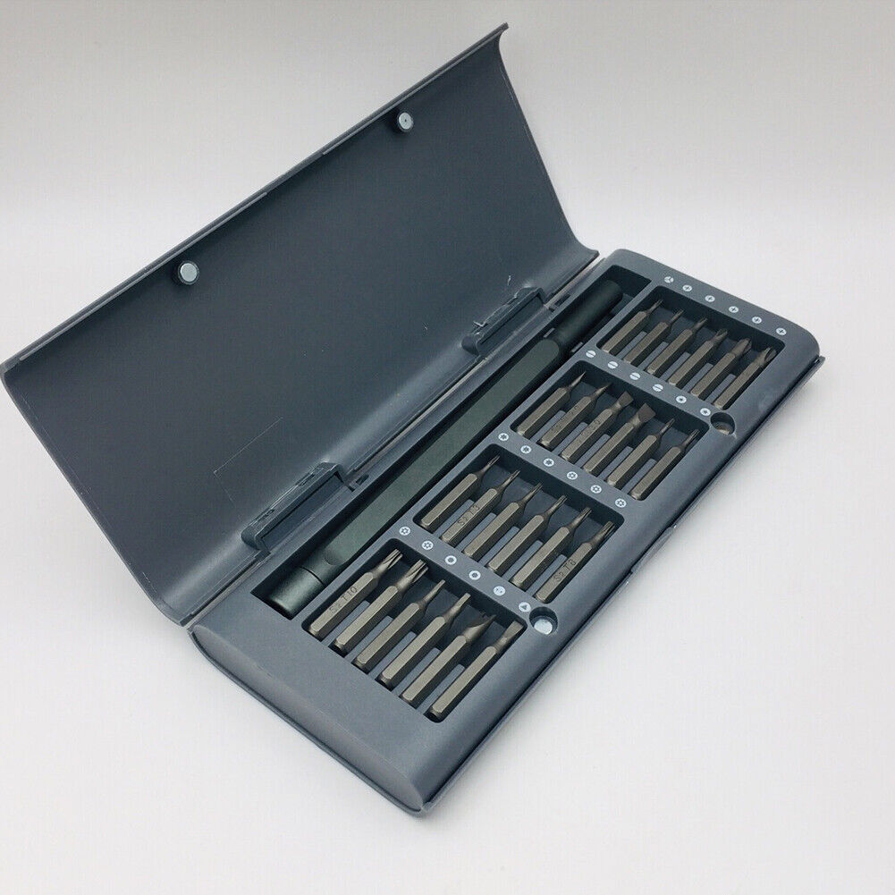 US 1-2 Set of 25-In-1 Precision Screwdriver Kit Aluminum Bit Repair Phones Fix