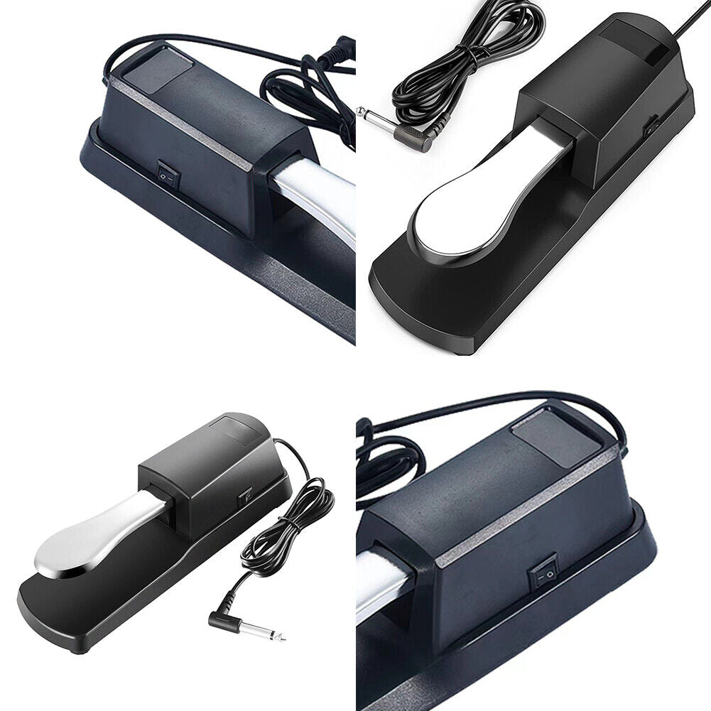 US Sustain Foot Pedal with Polarity Switch for Digital Electronic Keyboard Piano