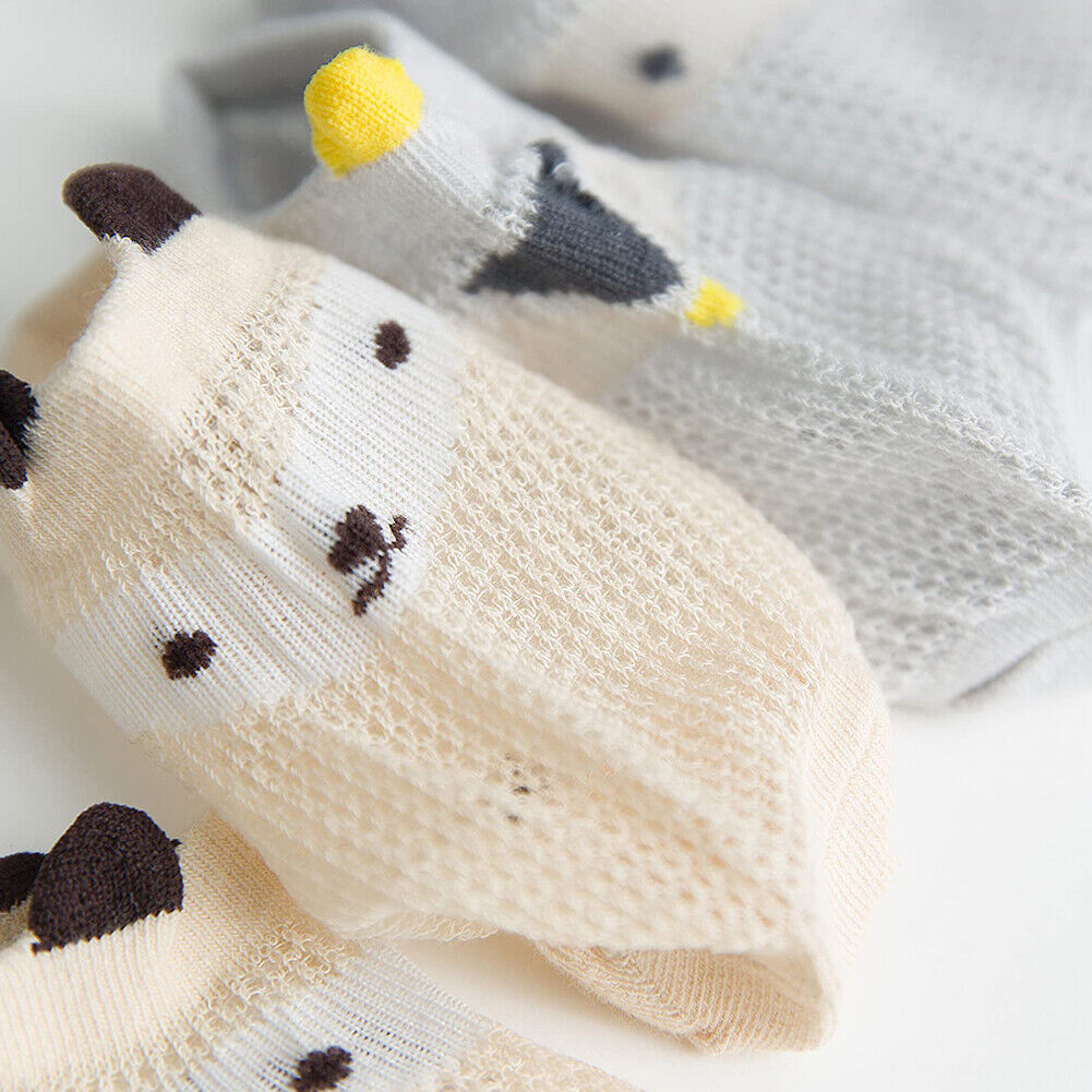 US 10 Pairs Baby Infant Toddler Kid Soft Mesh Sheer Light Anti-Odor Summer Socks