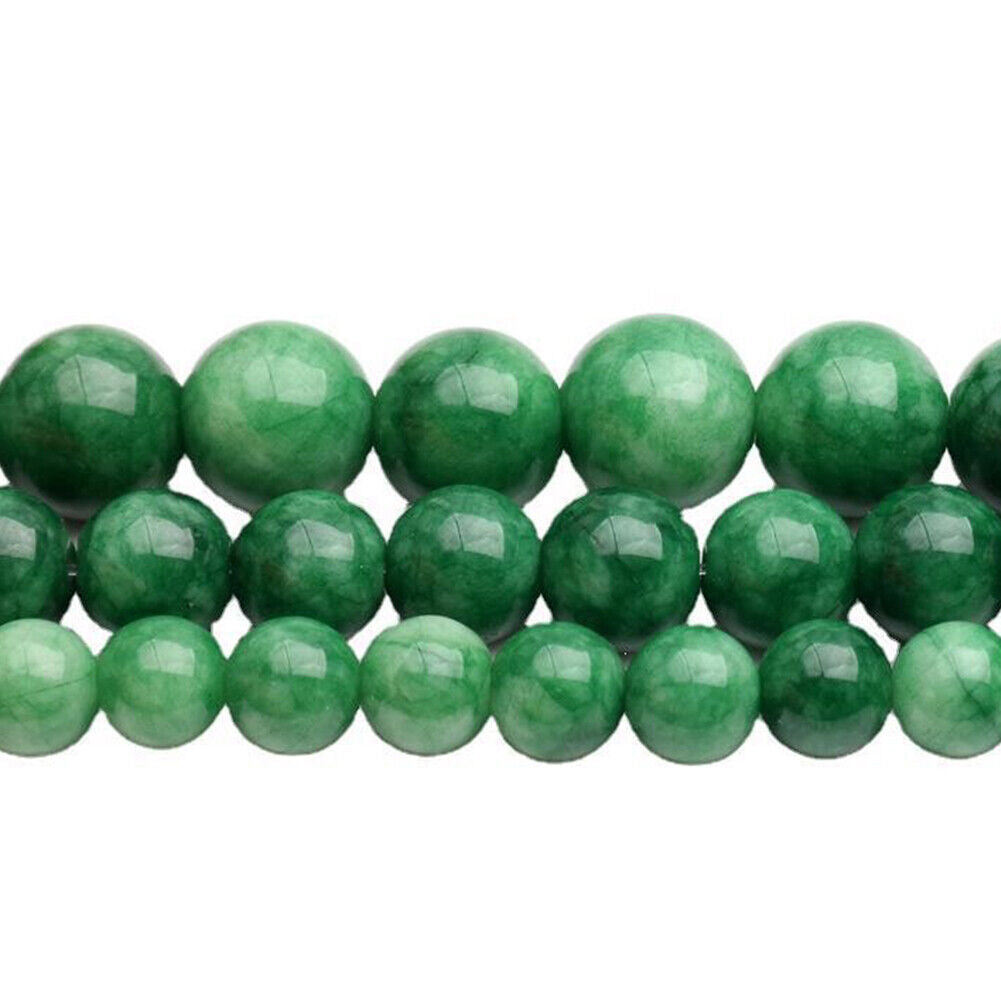 US 6/8/10/12mm Green Malachite Beads Round Loose Spacer Stone Jewelry Making DIY