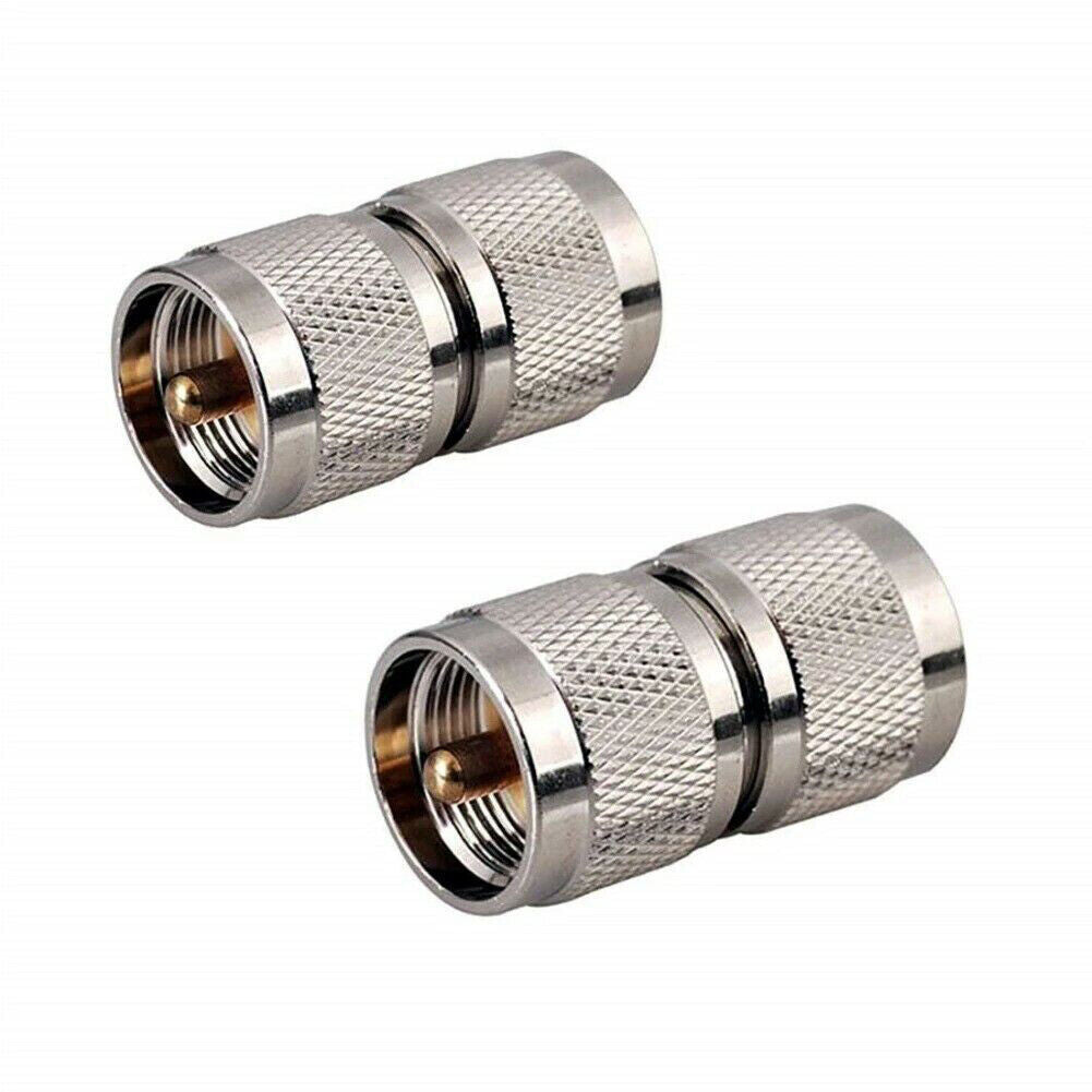 US 1-2 Pack PL259 Male Plug to UHF Male PL-259 RF Coaxial Adapter Connector