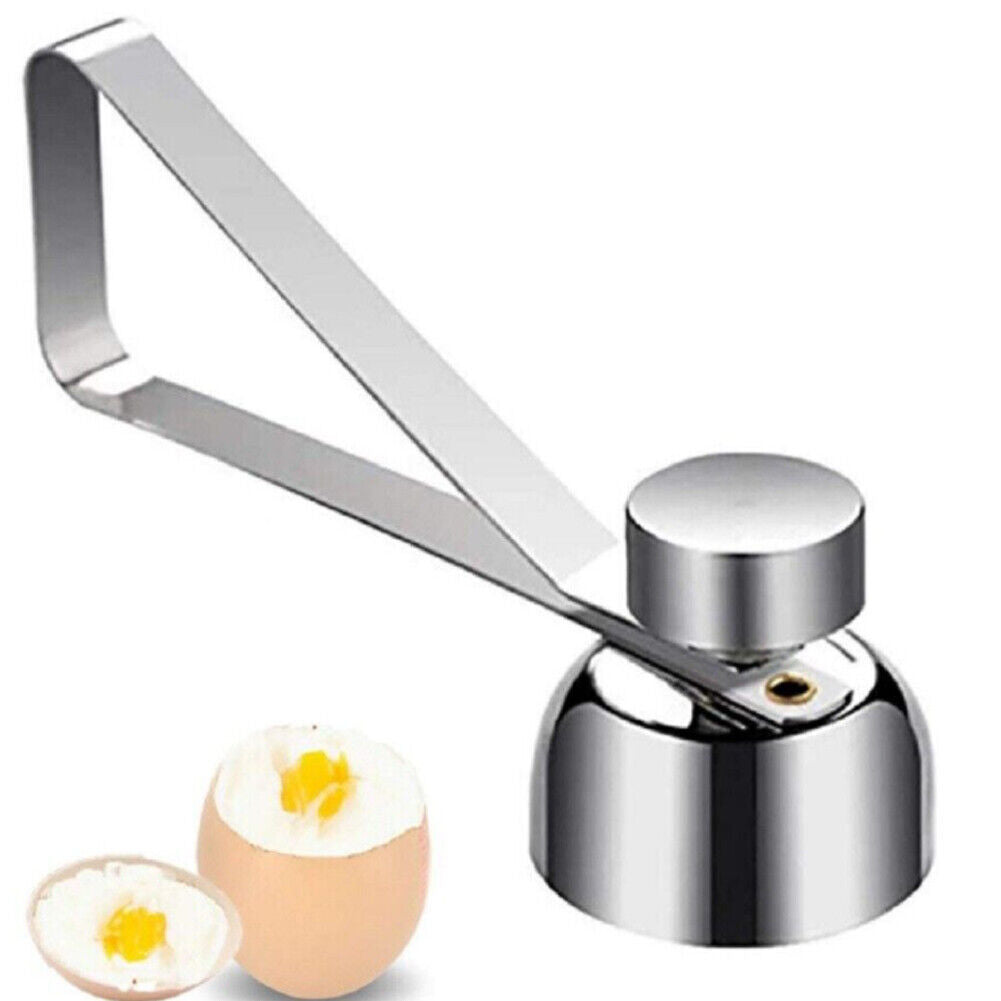 US 2-4 Pack Stainless Steel Egg Shell Opener Topper Cutter Cracker Knocker Tool