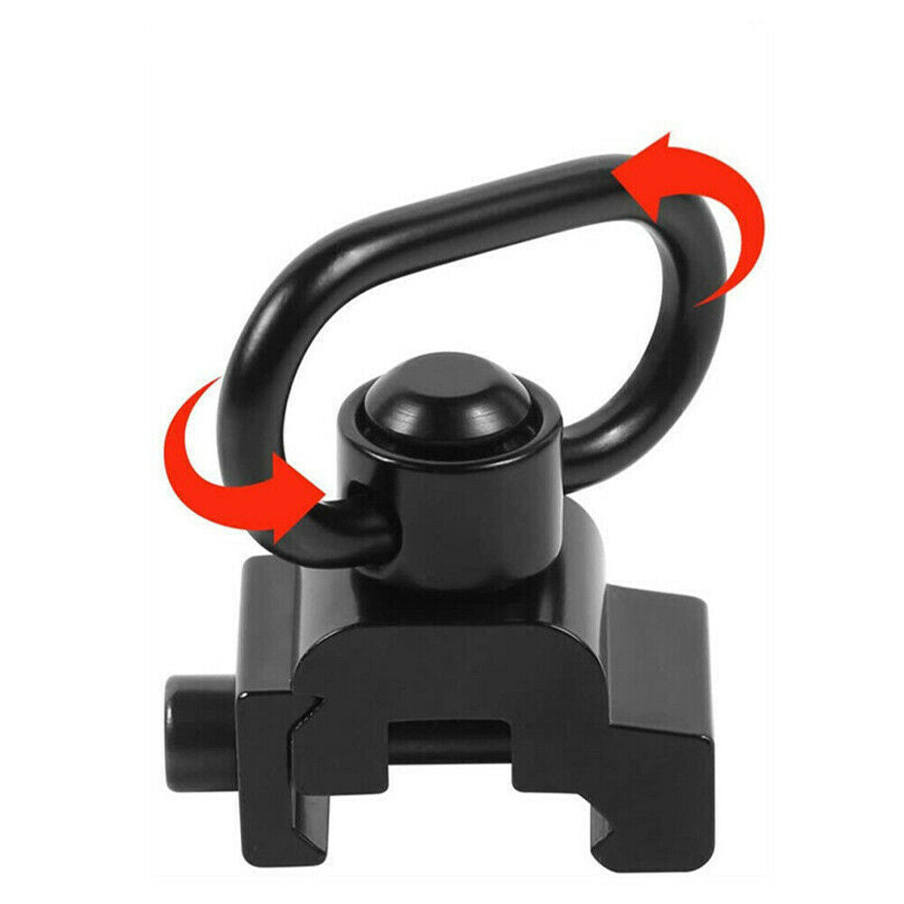 US 2-4 Pcs Quick Release Detach QD Sling Swivel w/ 20mm Picatinny Rail Mount