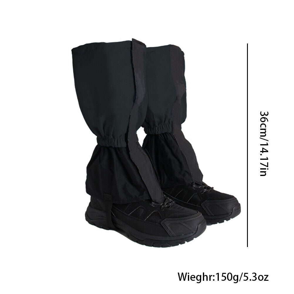 US Fashion Hiking Waterproof Leg Gaiters Kids Teen Men Women Gators Snow Boot