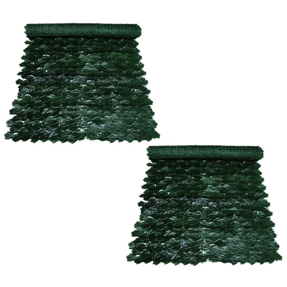 US 118"x39" Artificial Privacy Fence Wall Screen Faux Ivy Leaf Outdoor Decor