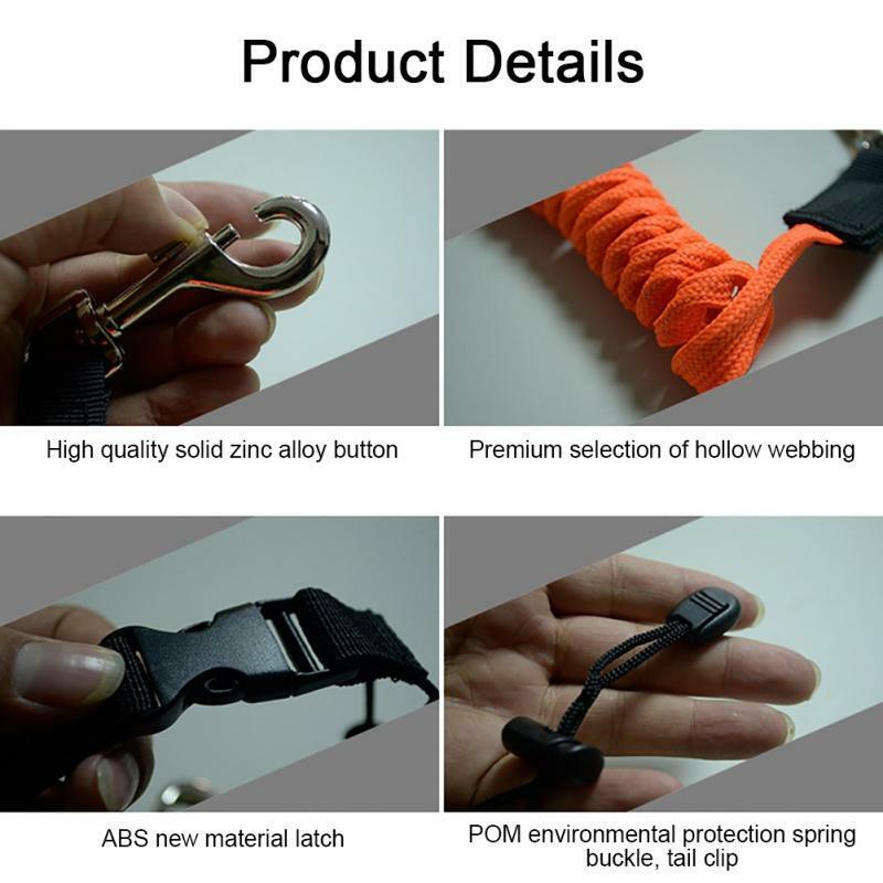 2 Pack Elastic Safety Tool Lanyard Kayak Accessories Stretchable Coiled Rod