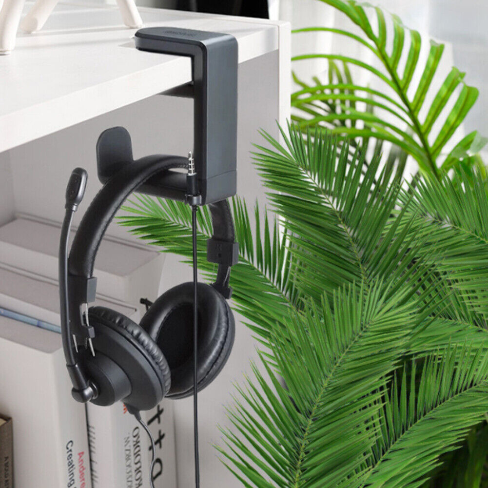 US 2-4 Pcs Gaming Headset Headphone Hook Holder Hanger Mount Adjustable Rotating