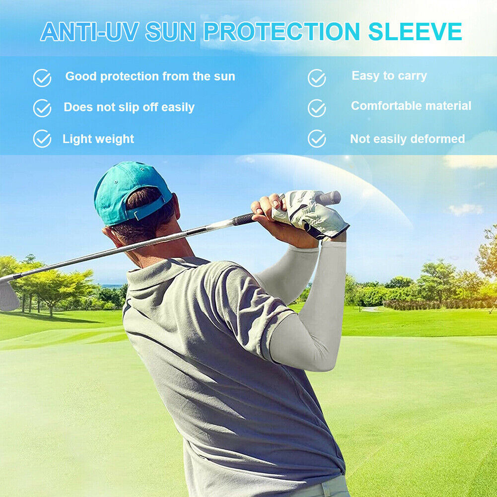 US 5~10Pairs Compression Cooling UV Protection Sun Sleeves Long Arm Cover Warmer