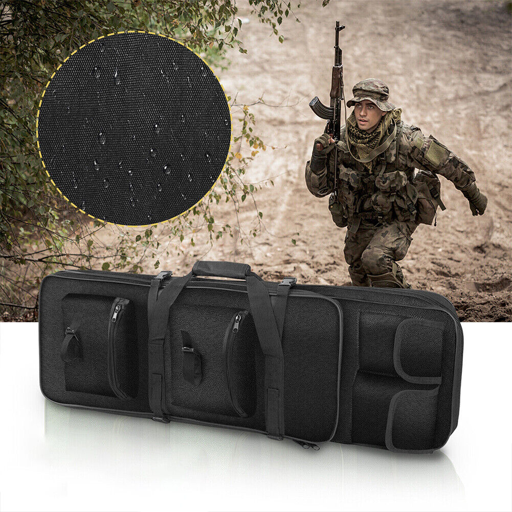 US Tactical Carbine Rifle Bag Gun Case Hunting Waterproof Padded Backpack Molle