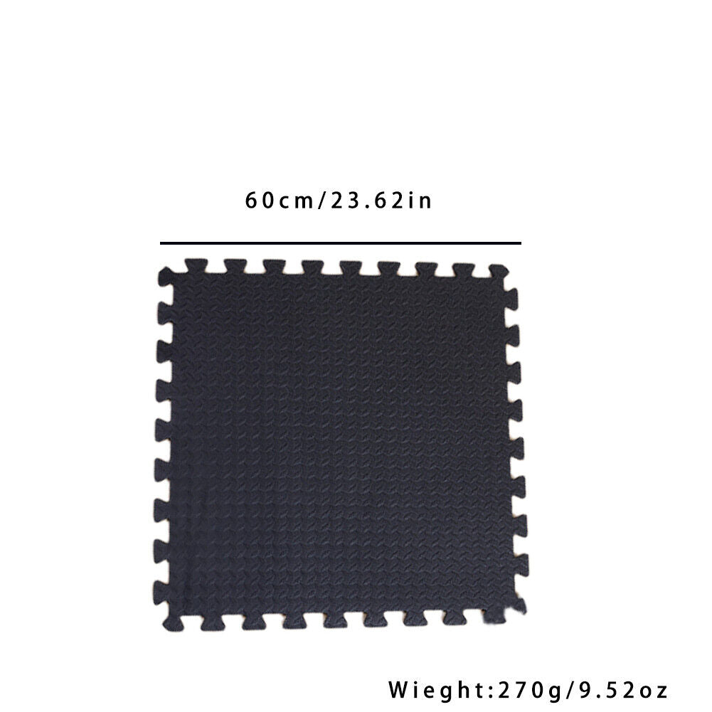 US 10 Pack EVA Foam Exercise Floor Mat Gym Flooring Fitness Yoga Workout 24"x24"