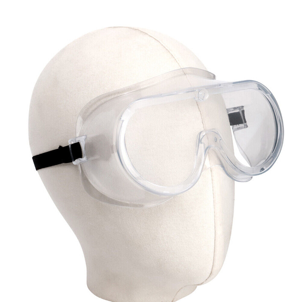 US 2-4 Pcs Safety Goggles Anti-Fog Over Glasses Eyes Protect Lab Work Clear Lens
