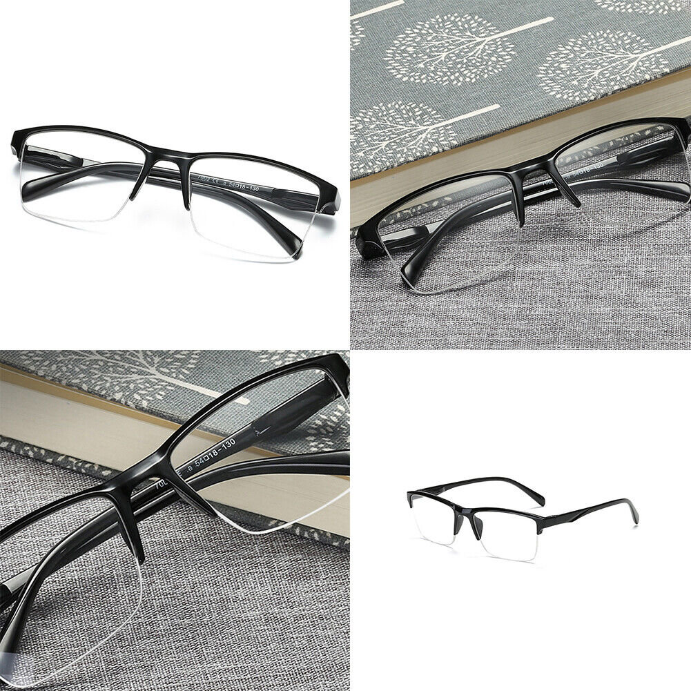 US 4-8 Pack Reading Glasses Readers Men Women Square Frame Spring Hinge Durable