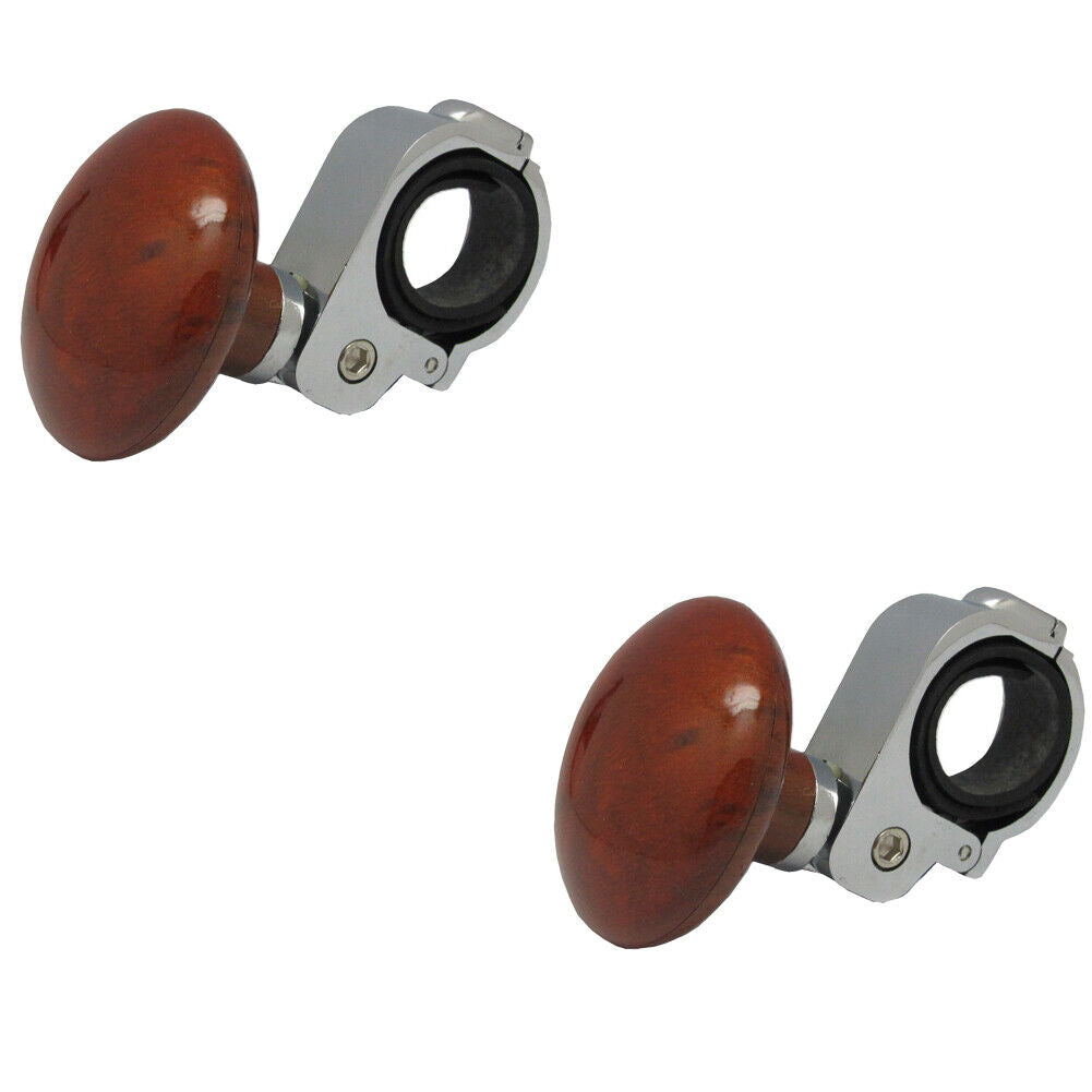 US 2Pc Steering Wheel Spinner Knob Handle Universal Heavy Duty Suicide Car Truck