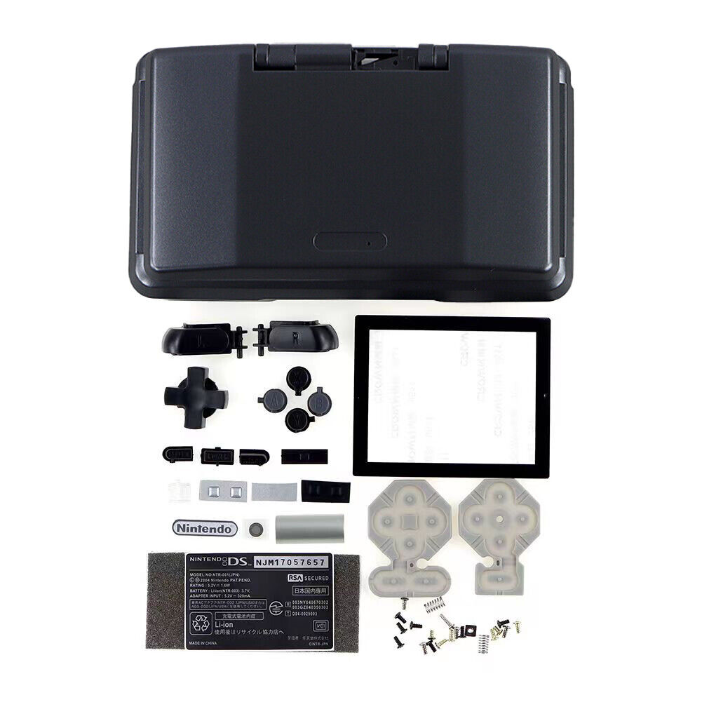 US Shell Housing for Original Nintendo DS Replacement Screen Tools Silver Black