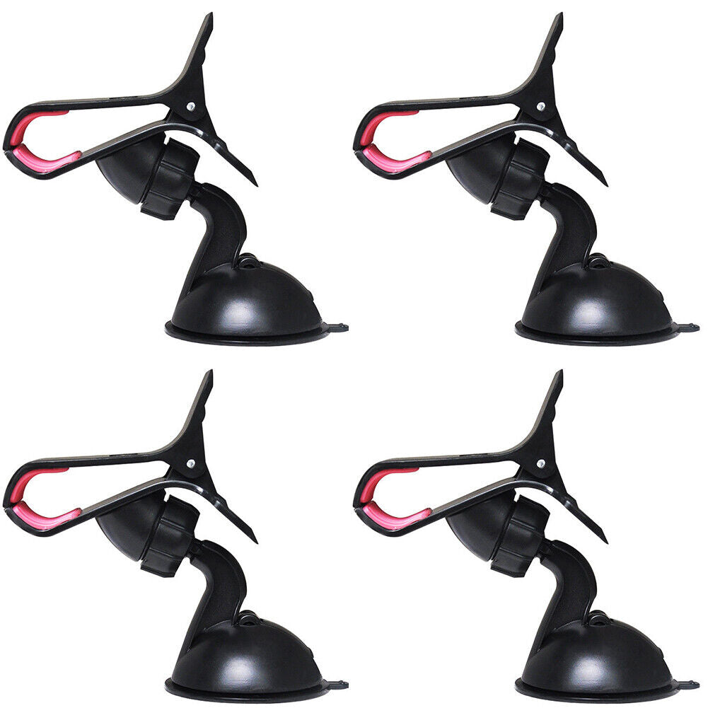 US2-4Pc 360°Rotating Car Windshield Mount Holder Stand Bracket For iPhone Phone
