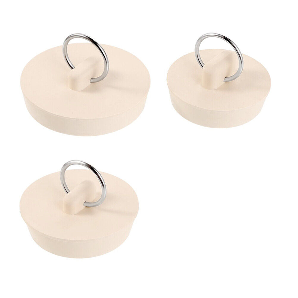 US 3-6 Pack Universal Rubber Drain Stopper Bathroom Sink Tub Kitchen Stop Plug