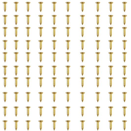 US 100-200 Pack Guitar Pickguard Screws for Strat Tele Electric Guitar Bass Gold