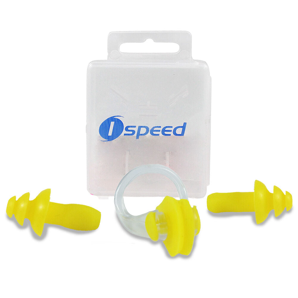 Ispeed Silicone Ear Plugs & Nose Clip Set