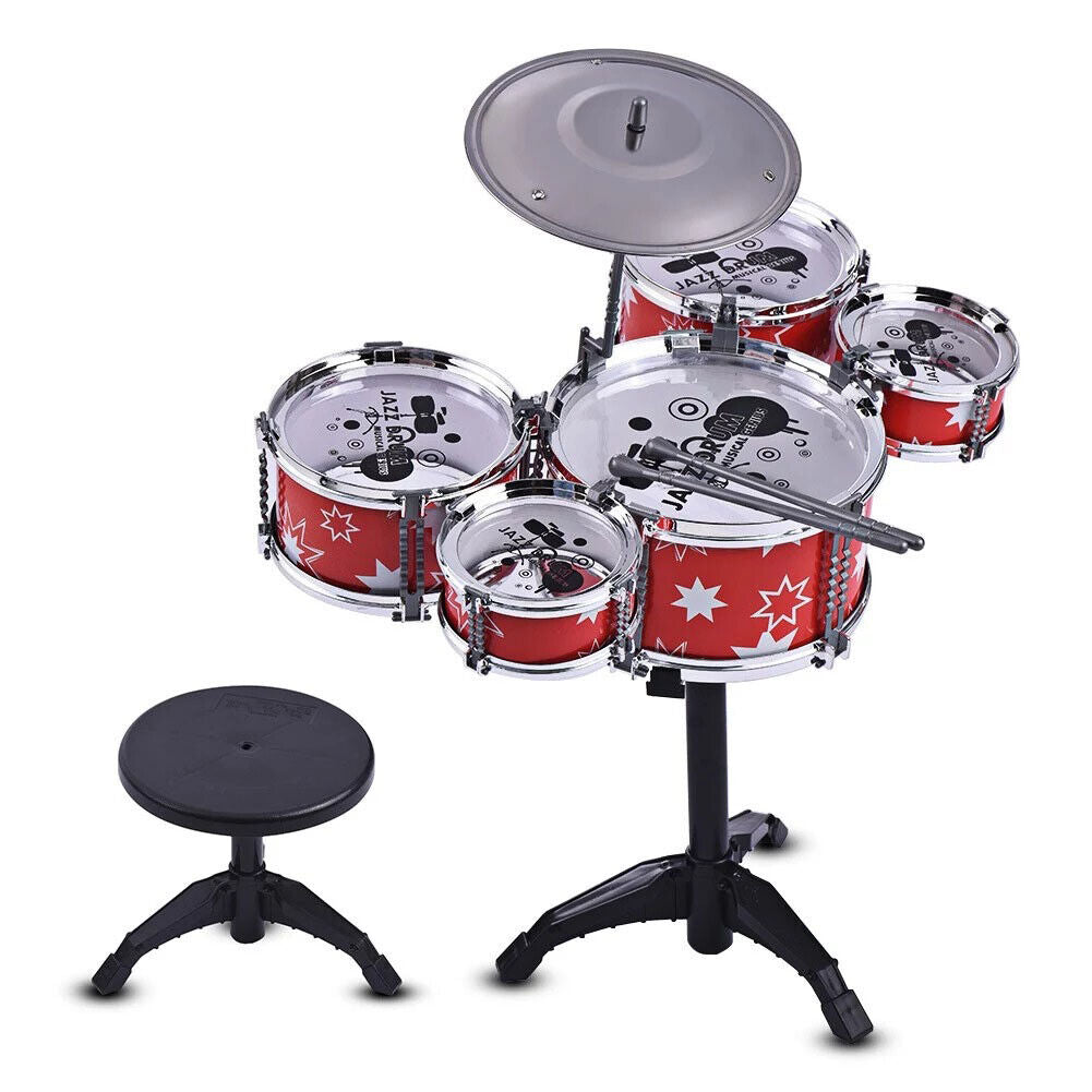 US 1-2 Pc Kid Toddler Drum Set Kit Musical Percussion Instrument Educational Toy