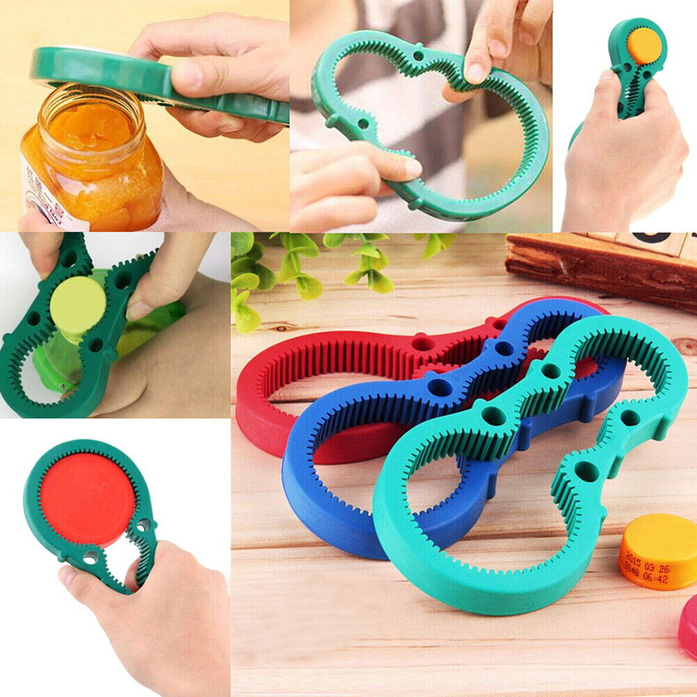 US 1-2 Pack Opener Bottle Weak Hands Arthritis Rubber Jar Gripper Pad Corkscrew