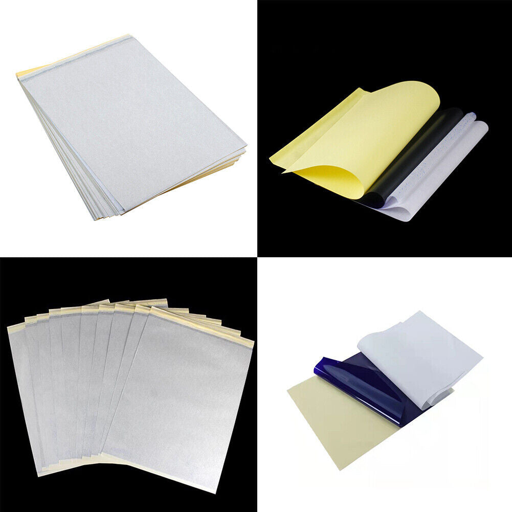 US 30-60 Sheet Tattoo Transfer Paper Stencil Thermal Tracing Hectograph DIY