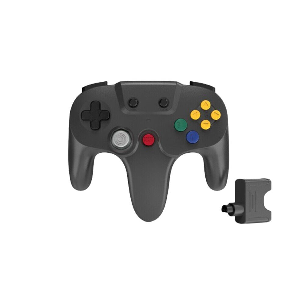 US 2.4G Wireless N64 Controller Rechargeable Gamedpad Rumble Pak for Nintendo 64