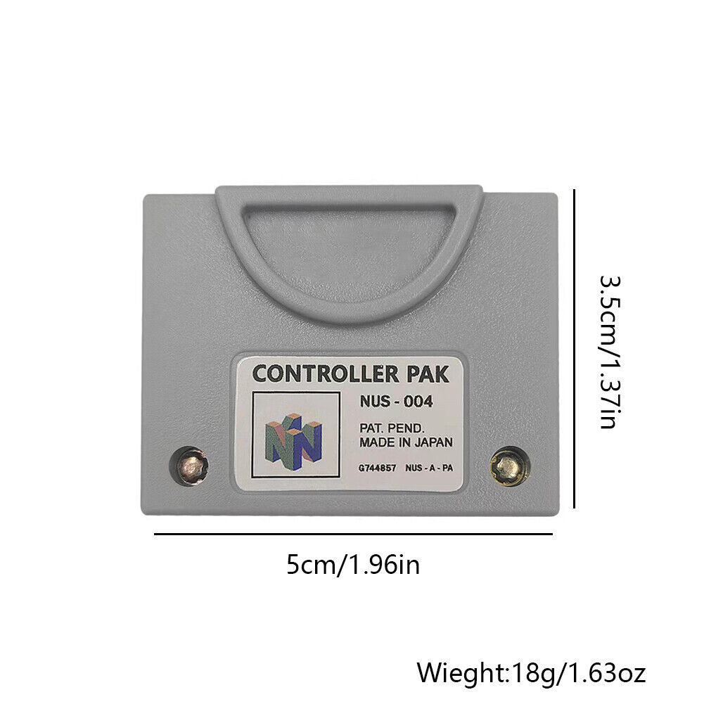 US Nintendo 64 Memory Card Pak Controller Pack 256KB Replacement for NUS-004