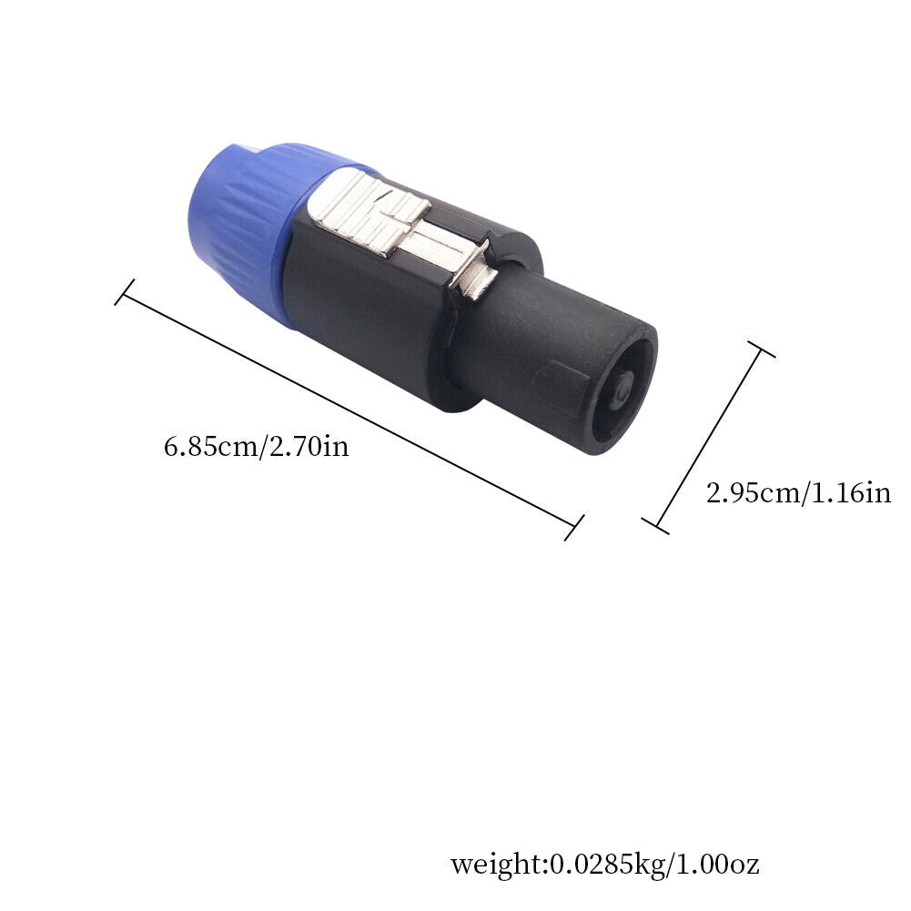 US 10-20 Pcs Speakon Male Connector 4-Pole Plug For Audio Speaker Loudspeaker