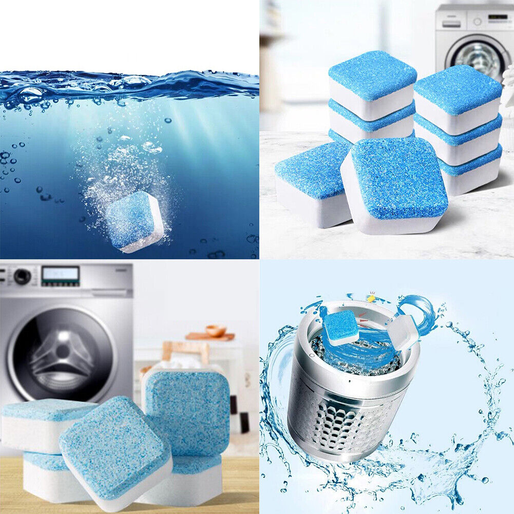 US 36-72 Pcs Solid Washing Machine Cleaner, Triple Decontamination Effervescent