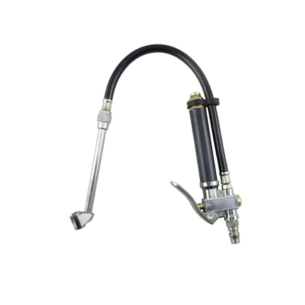 US 1-2 Pcs DUAL CHUCK TIRE INFLATOR with AIR PRESSURE GAUGE 10-120 PSI Rubber