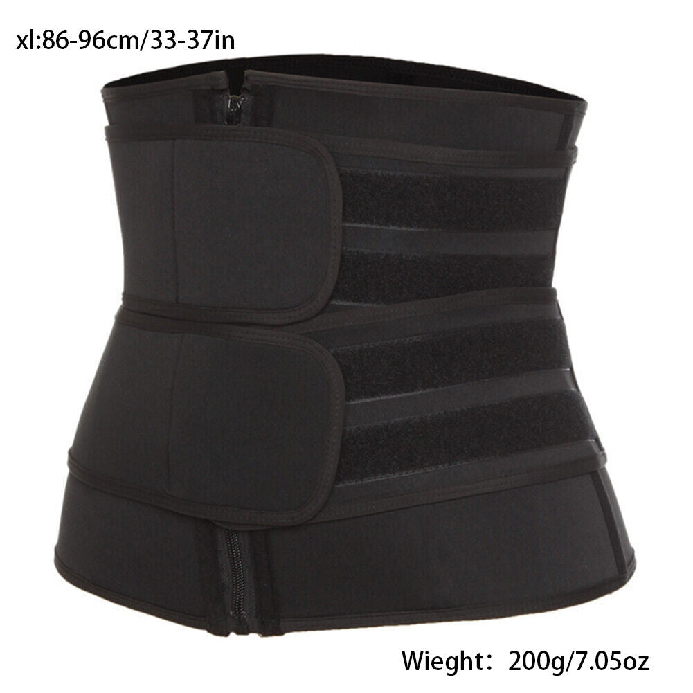 US 1-2 Pack Women Waist Trainer Corset Sauna Sweat Weight Loss Body Shaper