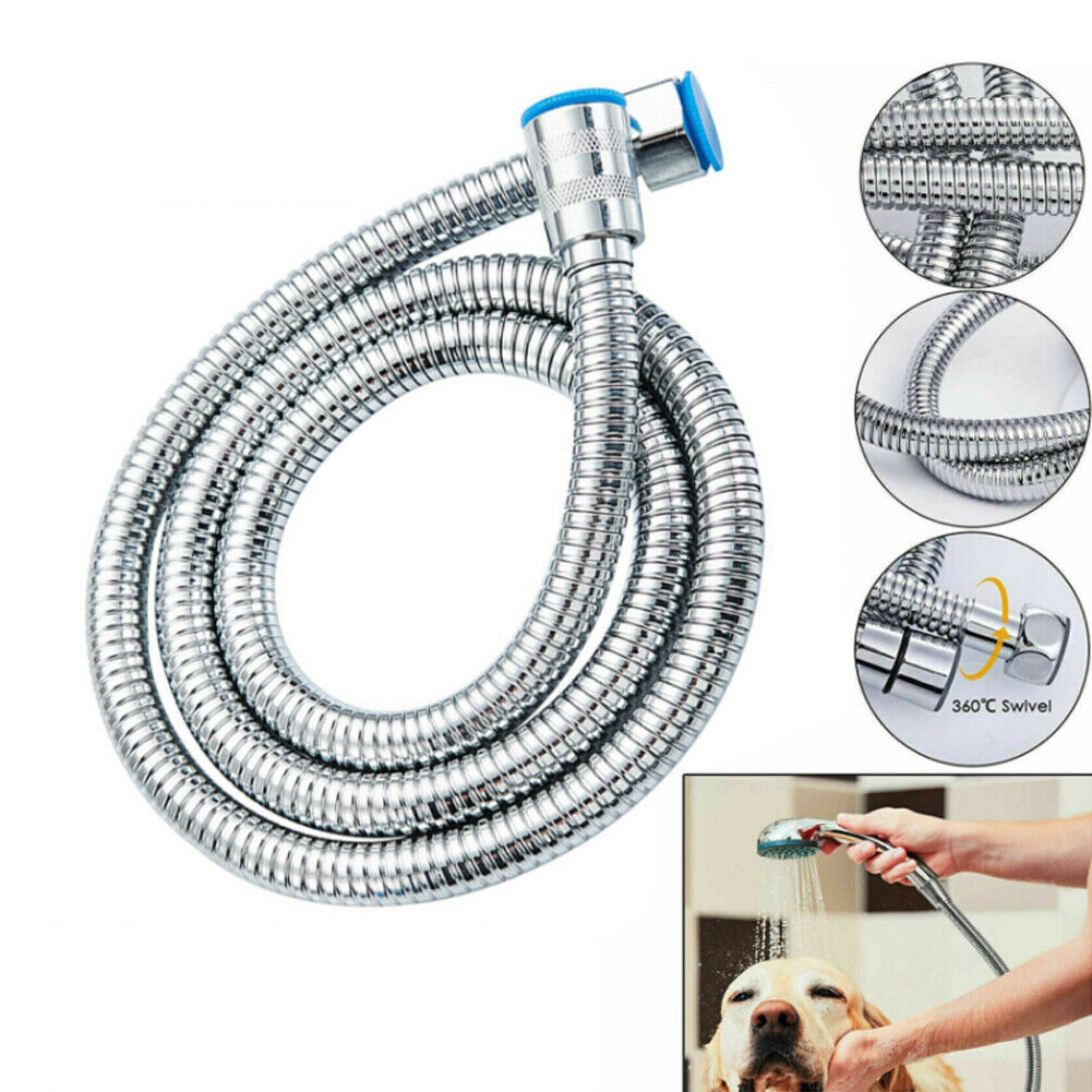 US 2-4 Pack 1.5m / 5 Ft Shower Hose Extra Long Bathroom Hand Held Flexible Tube