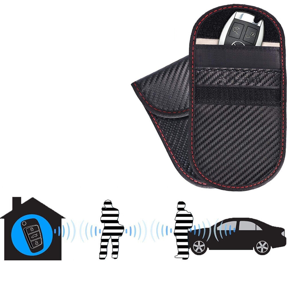 US 2-4 Pack Faraday Bag for Key Fob , Cage Protector - Car RFID Signal Blocking