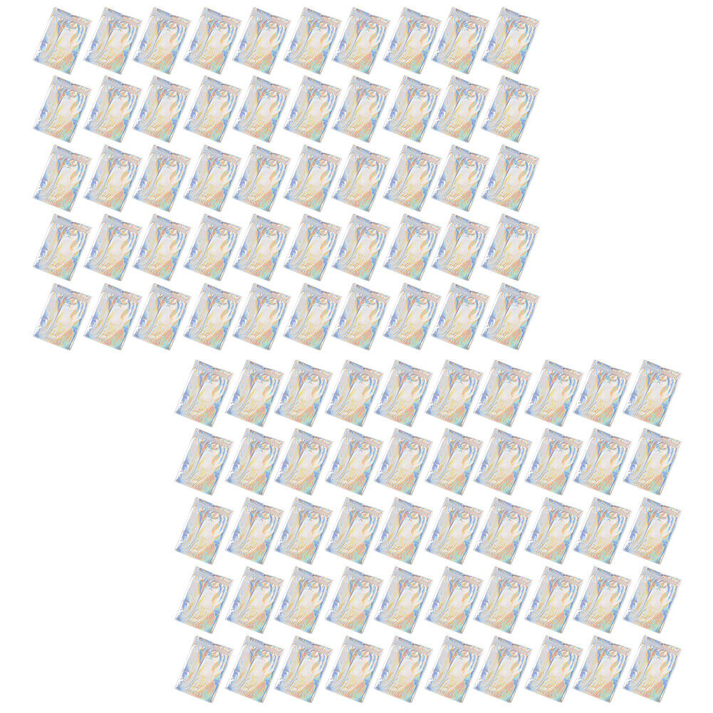 US 50-100 Pack Aluminum Foil Pouch Plastic Packaging Self Seal Laser Zipped Bags
