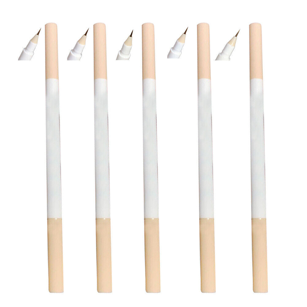 US 5-10Pc Double Ended Highlighter Liner 2 in 1 Makeup Pen Lying Silkworm Pencil