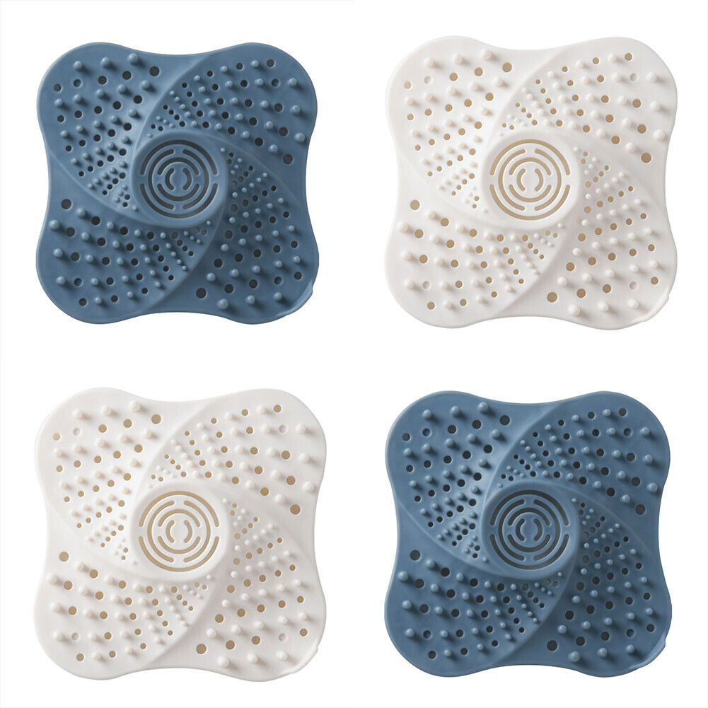 US 4-8 Pack Bathroom Drain Cover Hair Catcher Drain Strainer Covers Sink Filter