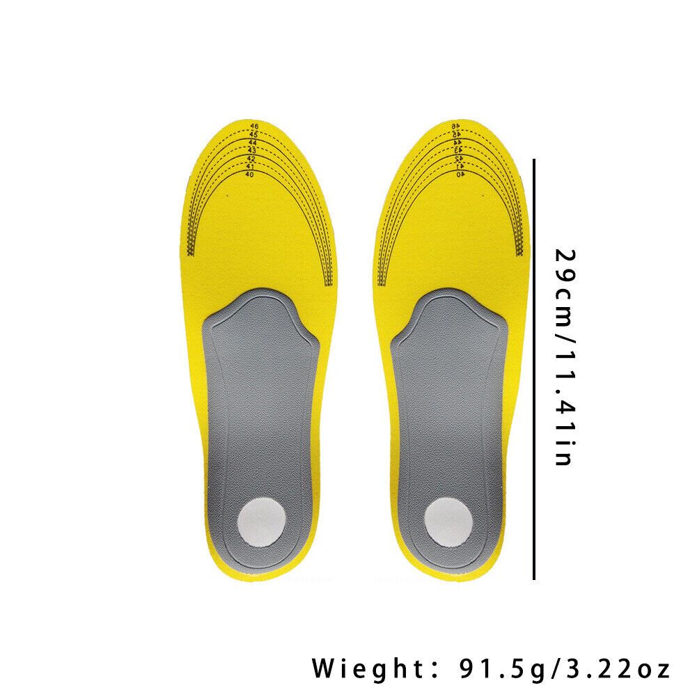 US 2-4 Pairs Orthotic Premium Shoe Insole Arch Support Insert High Pad Women Men