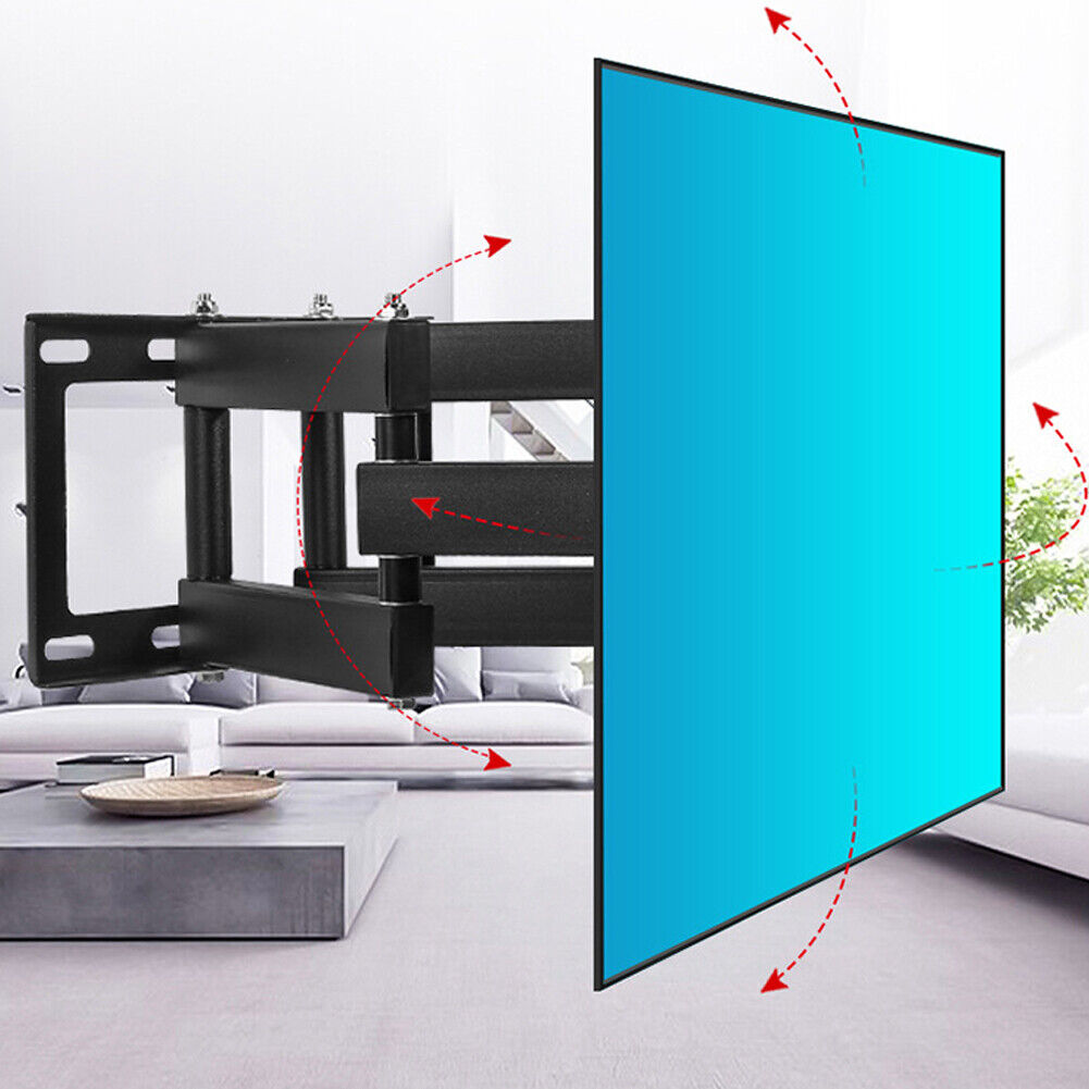 US Full Motion HDTV TV Wall Mount Bracket 32 36 37 42 47 50 52 55 60 65 70 inch